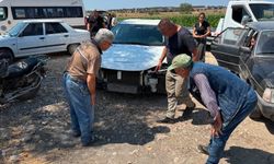 Kazada sürücüler yara almadan kurtuldu