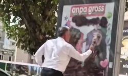 Gaziantep’te reklam afişine sprey boyalı tepki! “Kızım görüyor, özeniyor”