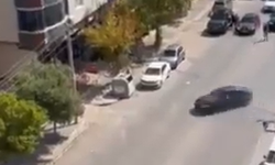 Plakasız araçla drift yaptı, yürekleri ağza getirdi