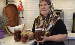 Antep kadını fıstığın kabuğundan bile reçel yaptı
