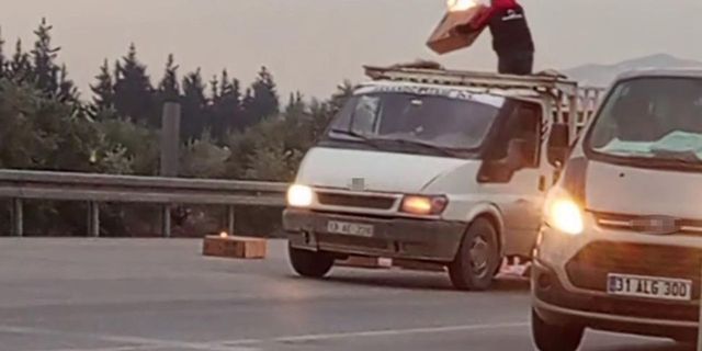 Hatay - Gaziantep yolunda panik anlar