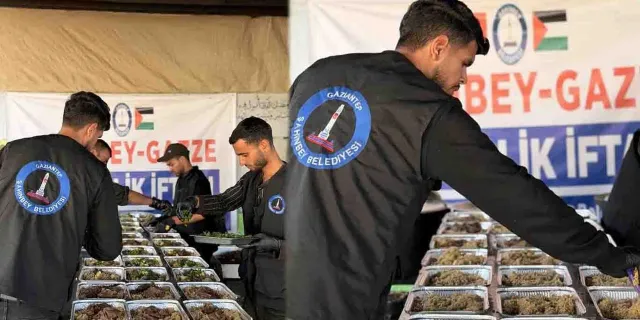 Şahinbey Belediyesi Gazze’de 1000 Kişiye kişiye iftar veriyor