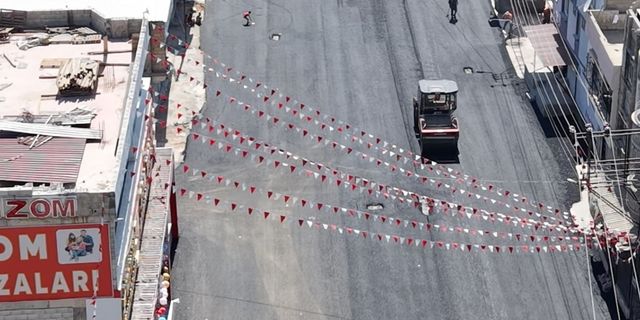Gaziantep’te asfalt seferberliği sürüyor