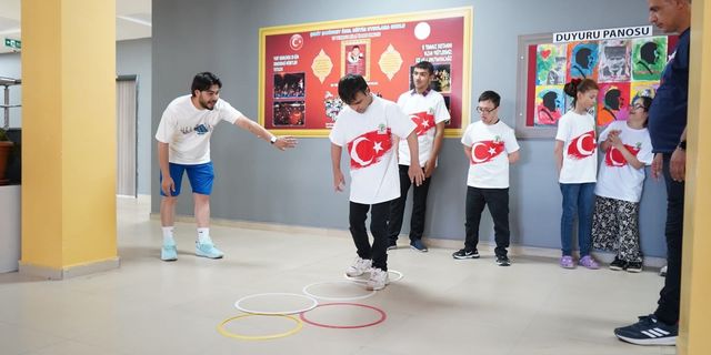 Özel öğrenciler spor festivaliyle keyifli anlar yaşadı