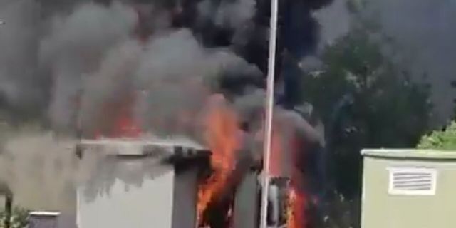 GAÜN’de Trafo yangını sonrası 6 birim elektriksiz kaldı