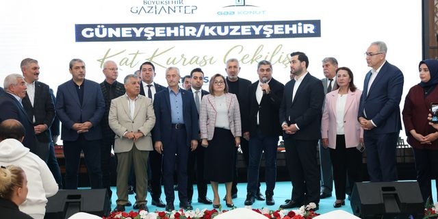 Gaziantep’te muhtarlara 450 konut için kura çekildi