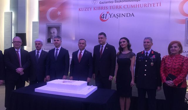 KKTC'nin 41. Yılı Gaziantep'te Coşkuyla Kutlandı