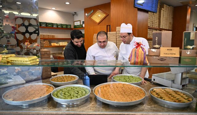 Gaziantepli baklavacılar "Yılın Kareleri" oylamasına katıldı