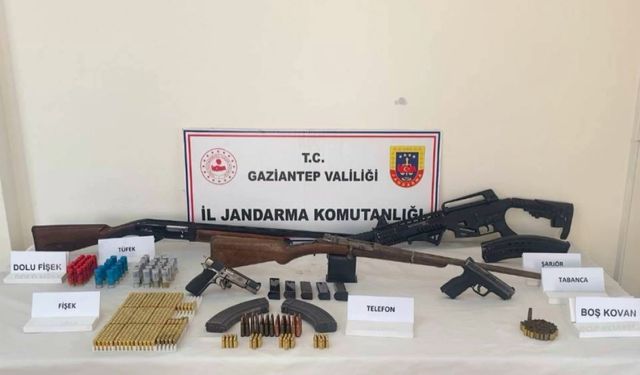 Gaziantep'te silah kaçakçılığı operasyonu: 5 gözaltı