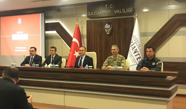 Gaziantep Valiliği 'GAZİANTEP'İN HUZURU' Toplantısını Düzenledi