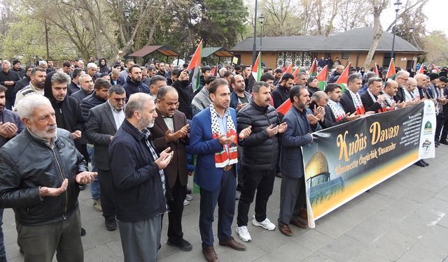 İsrail'in Gazze'ye yönelik saldırıları Gaziantep'te protesto edildi