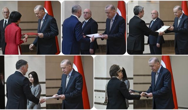Cumhurbaşkanı Erdoğan, 5 ülkenin büyükelçisini kabul etti