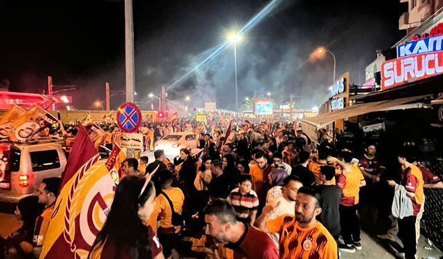 Gaziantep'te Galatasaray coşkusu! Kutlamalara akın ettiler...