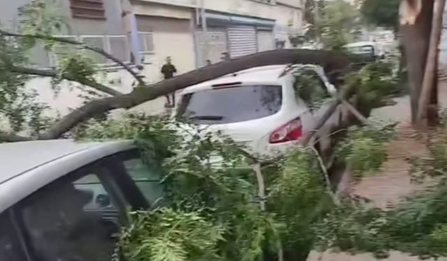 Gaziantep'te şiddetli fırtına