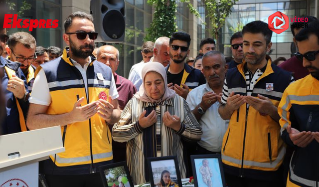 Gaziantep’te hayatını kaybeden anne ve çocukları için tören düzenlendi