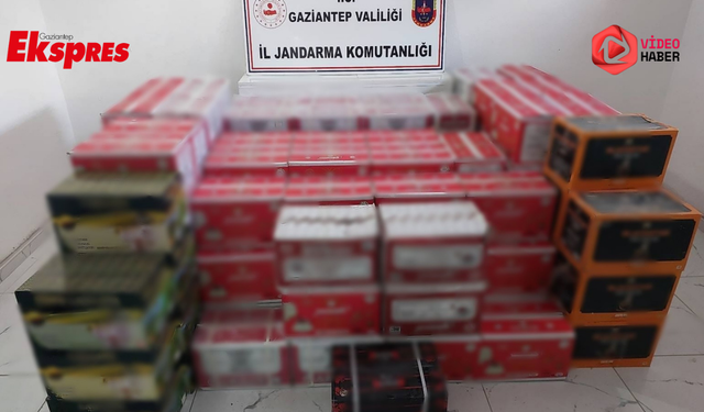 Gaziantep’te kaçak sigara ve tütün operasyonu!