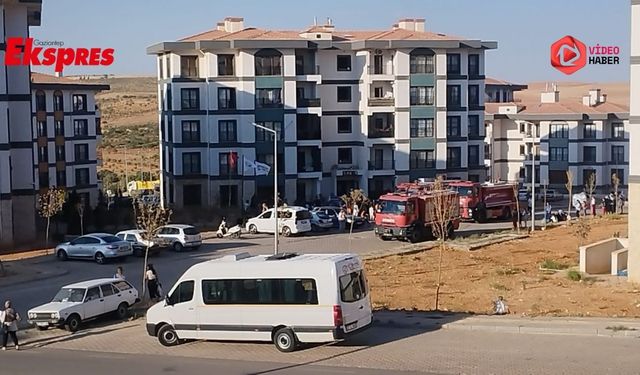 Gaziantep'te binada korkutan yangın