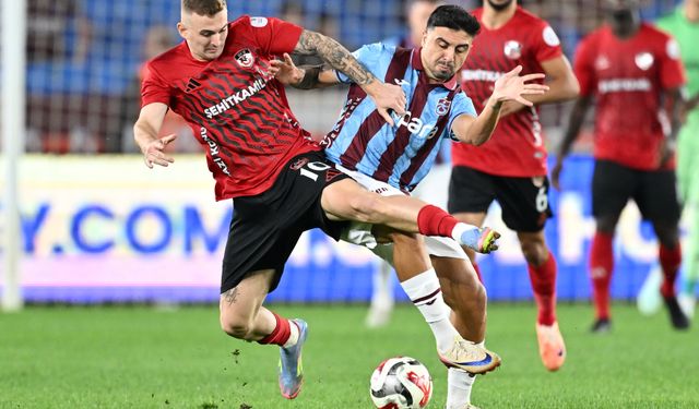Trabzonspor: 0 - Gaziantep FK: 1 (İlk yarı)