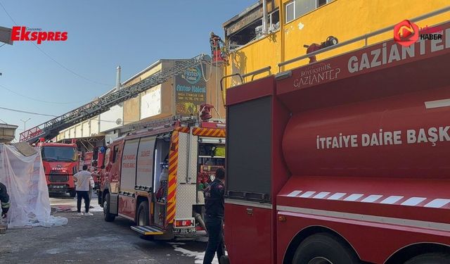 Gaziantep’te gıda işletmesinde alevler kontrol altına alındı