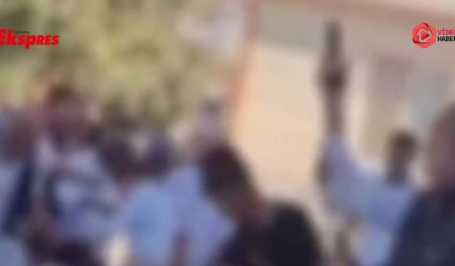 Düğün magandasını kamera görüntüleri yakalattı