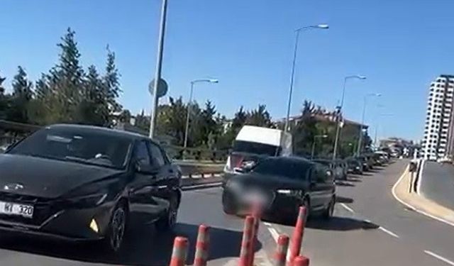 Seyir halindeki araç koyun sürüsüne çarptı