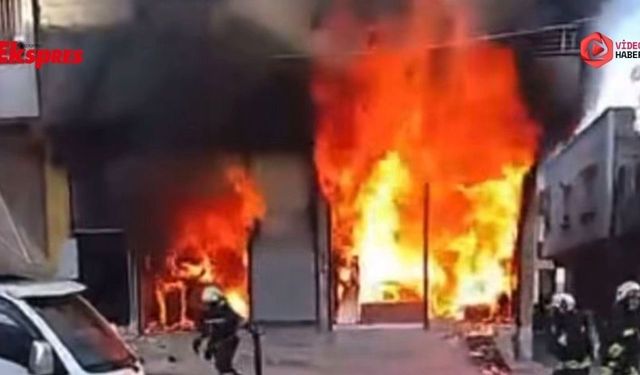 Gaziantep'te korkutan yangın: İş yeri yangını paniğe neden oldu