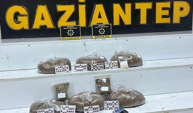 Gaziantep’te narkotik operasyonu: 3 gözaltı