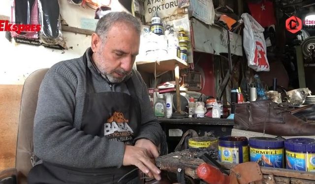 Gaziantep'te 5 metrekarelik dükkanında geçimini sağlıyor