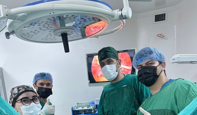 İslahiye'de kapalı yöntemle sarkma ameliyatı başarıyla yapıldı