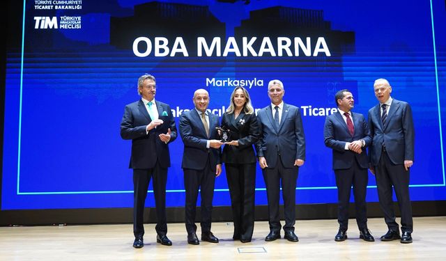 Oba Makarna, Turquality’den ihracat şampiyonu ödülü aldı