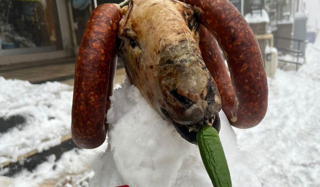 Kardan kuzu yaptılar