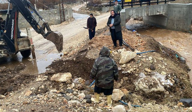Araban’da dere yatakları taşkına karşı güçleniyor