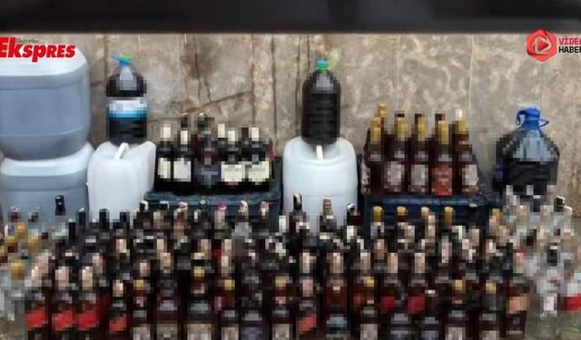 Gaziantep'te sahte alkol operasyonu: Yüzlerce şişe ele geçirildi