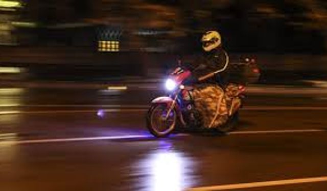 Gaziantep’te Motokuryelere kar nedeniyle trafik yasağı