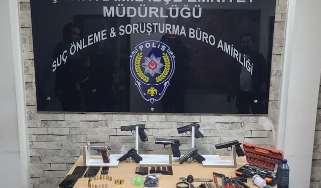 Gaziantep'te ruhsatsız silah operasyonu: 3 tutuklama