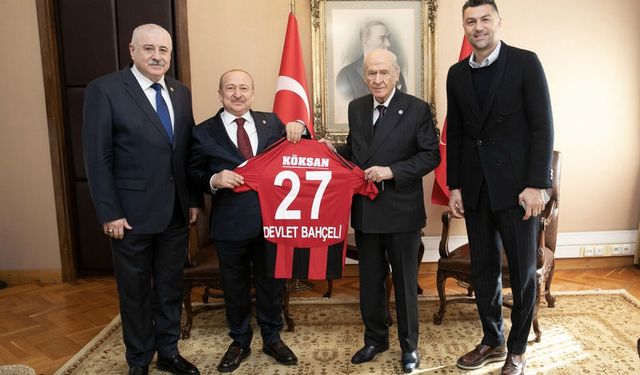 Gaziantep FK’dan Devlet Bahçeli’ye ziyaret