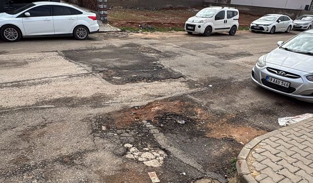 Nizip’te kar gitti, çukurlar kaldı