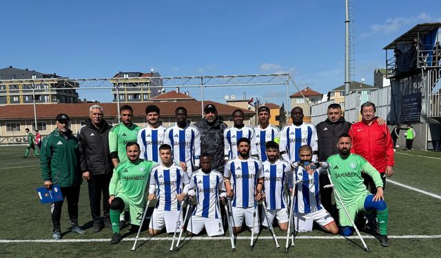 Şahinbey Ampute Futbol Takımı deplasmanda galip