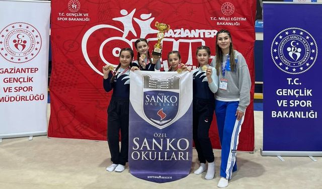 SANKO Okulları’ndan Artistik Jimnastikte Çifte Başarı