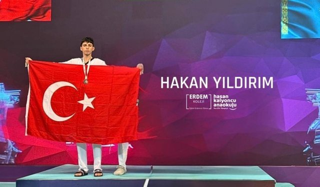 Gaziantepli sporcu Hakan Yıldırım Türkiye 2.’si oldu