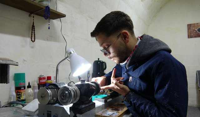 Tespih tutkusu mesleğe dönüştü, siparişler yurt dışına ulaştı