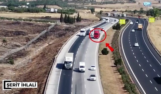 Otoyolda sürücülere ceza yağdı