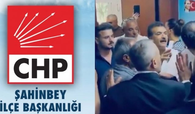 CHP Şahinbey İlçe Başkanlığı’nda gergin anlar
