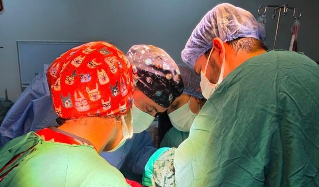 Karnından 2,5 kiloluk dev miyom çıkarıldı
