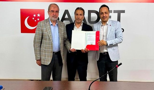 Saadet Partisi Şehitkamil'de görev değişimi yaşandı
