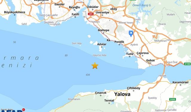 Adalar Açıklarında Deprem Hareketliliği sürdü 24 Saatte 32 Sarsıntı