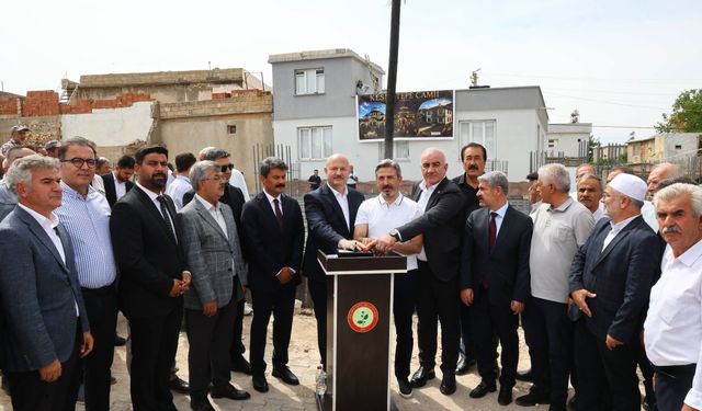 Dualarla kesmetepe’de cami temeli atıldı