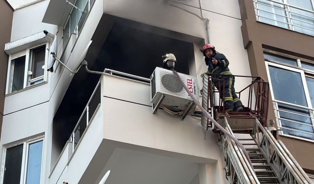 Kimsenin olmadığı evde yangın çıktı