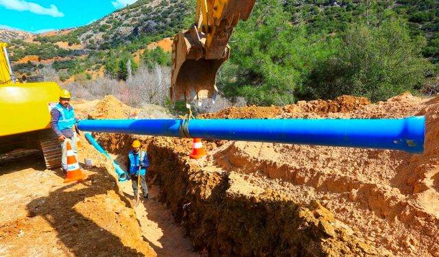 Eski borular yenileriyle değişti sular temizlendi