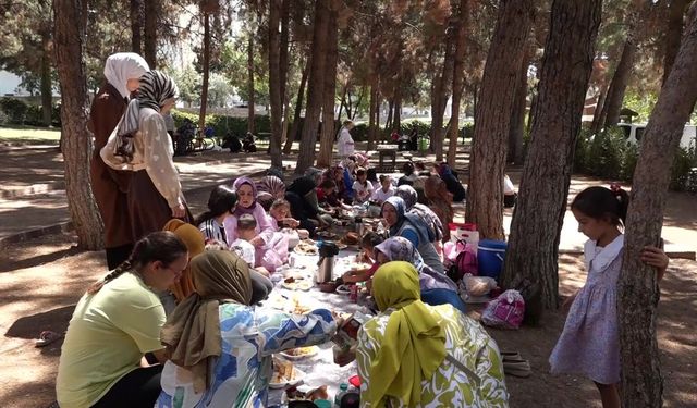 Gaziantep'te kursiyerler doğayla iç içe buluştu